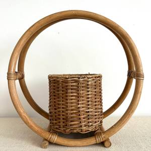 Panier décoratif en rotin, prix bas, fait main, grand pot de fleurs d'extérieur à vendre - Product Image 3