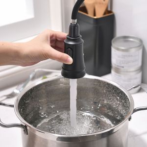 Rubinetto da Cucina Monocomando Nero in Acciaio Inossidabile con Doccetta Estraibile - Product Image 5