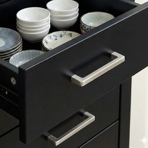 Tiradores Rectangulares Minimalistas Modernos de Aleación de Zinc Dorado Cepillado para Muebles de Cocina, Dormitorio y Cajones - Product Image 5