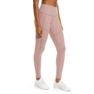 OEM Women Casual Mid Waist Stretch Fitness Yoga <b>Leggings</b> Solid Color Workout Training Custom Wholesale Custom Design - Product Image 2