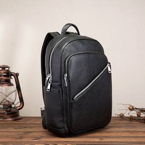 กระเป๋าเป้สะพายหลังกันน้ำ หนังแท้ ป้องกันการโจรกรรม สไตล์วินเทจ สำหรับใส่แล็ปท็อป ขนาดมาตรฐาน 20-35 ลิตร รุ่น Unisex LBP-0328 - Product Image 2