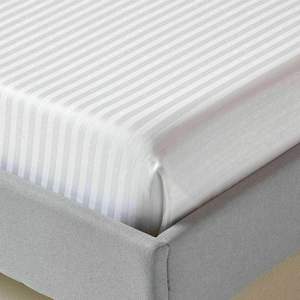 ผ้าปูที่นอนเด็กสีขาวล้วน 100% ผ้าฝ้าย 500 เส้นด้าย ทอเรียบ สำหรับทุกฤดู รับผลิตแบบ OEM/ODM - Product Image 2