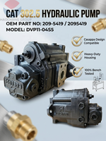 Pompe hydraulique principale 209-5419 pour mini-excavatrice Caterpillar 302.5, ensemble de pompe à engrenages Casappa DVP11-04S5