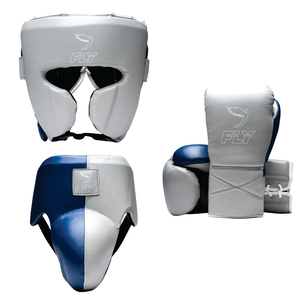 Set de Equipo de Boxeo al por Mayor: Protector de Cabeza Premium, Protector Inguinal y Guantes de Boxeo de Cuero Genuino 100% de Alta Calidad - Product Image 1