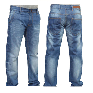 Men's Autumn High Street Straight Knitted Denim <b>Jeans</b> pants For Custom Logo Solid Breathable Regular Fit Lightweight - Product Image 1