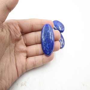 Lapis-lazuli bleu naturel, cabochon poli lisse en forme de poire, cristal en vrac pour la fabrication de bijoux, prix de gros - Product Image 4