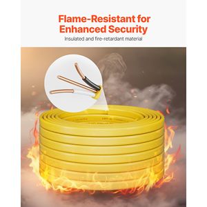 Cavo Elettrico Residenziale Interno Non Metallico NM 10AWG/2C a 3 Conduttori in Rame ad Alta Purezza con Guaina in PVC - Product Image 4