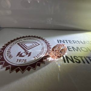 Diamante Rosa Intenso Ovalado de 4 Quilates, Certificado por IGI, Cultivado en Laboratorio, Corte Brillante Modificado, VS2, para Fabricación de Joyas, Suministro al por Mayor de Fábrica - Product Image 5