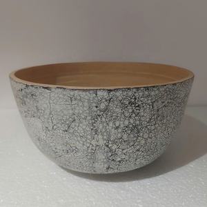 Grossiste de bol de service en bambou gris de haute qualité meilleure vente d'impression de coquille d'oeuf pour servir des salades fruits et des amuse-gueules - Product Image 4