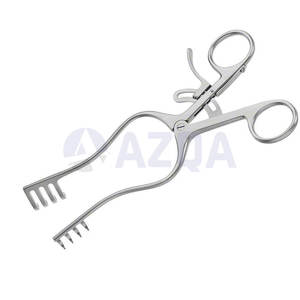 Retractor de heridas ortopédico quirúrgico Norfolk Norwich de 8.34 pulgadas (220 mm) con dientes insondables 4x5, autorretenible, con trinquete, de acero inoxidable - Product Image 3