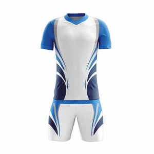 Dernier design d'uniforme de football unisexe à manches courtes, taille personnalisée, 100% polyester, séchage rapide, impression numérique sur le devant, vêtements de sport - Product Image 6