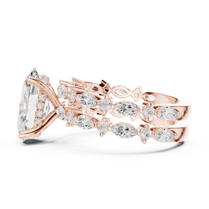 Shineora Jewels Grande bague en pierre accrocheuse pour filles Bague en diamant en argent 925 - Product Image 2