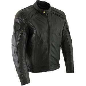 Blouson de moto en cuir noir de style racer pour homme 2025, armure CE, taille 3X-Large, vêtements de course automobile haut de gamme - Product Image 5
