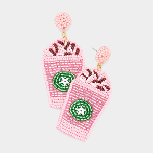 ต่างหูห้อยประดับลูกปัดทำมือสำหรับผู้หญิง เครื่องประดับแฟชั่นเก๋ไก๋สั่งทำได้ สินค้าขายดีสำหรับสาวๆ - Product Image 1