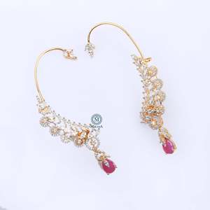 Shanaya CZ Designer Fashion Cuff Earrings - Product Image 4