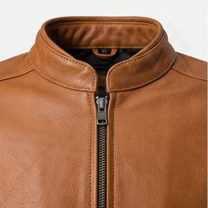 แจ็คเก็ตมอเตอร์ไซค์หนังแท้คุณภาพสูงสำหรับผู้ชาย ดีไซน์ยอดเยี่ยมปี 2024 ขายส่ง - Product Image 4