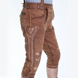 Ensemble Lederhosen bavarois haut de gamme pour homme, en cuir, brodé, pour le Festival de la Bière d'Oktoberfest, avec fourniture OEM ODM sous marque privée - Product Image 3