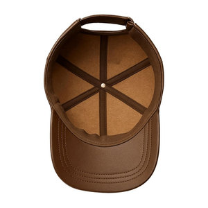 Gorra de Béisbol de Cuero Premium para Hombre, Ajustable, Marrón, de Cuero Sintético, Estilo Snapback, Vintage, Casual, Urbana, para Exteriores - Product Image 5