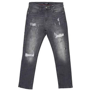 Pantalones Jogger Rectos Desgastados de la Mejor Calidad, Casuales, Transpirables, 100% Algodón, Pantalones Vaqueros para Hombre en Venta - Product Image 2