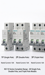 Disjoncteur miniature Siemens NS110 2 pôles, interrupteur de protection électrique compact, 100% original, neuf - Product Image 4
