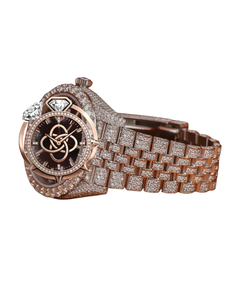 Luxury Moissanite Wristwatch Men Full Stone Setting Stainless Steel Diamond <b>Watch</b> - Product Image 2