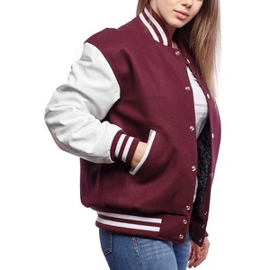 Créez votre veste universitaire personnalisée pour les sororités, les fraternités, les écoles, les collèges, avec un corps 100 % pure laine et des manches en cuir. - Product Image 5