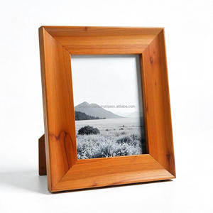 Marco de fotos de madera de acacia rústica Diseño de madera elegante Ideal para fotos familiares de mesa Regalos de boda y decoración de oficina en casa - Product Image 1