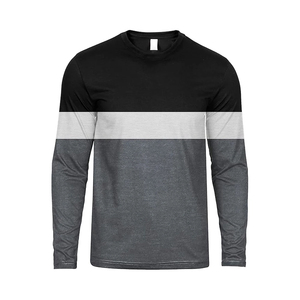 Nouveau modèle 2026 – T-shirt homme personnalisable à manches longues en pur polyester et coton, qualité supérieure - Product Image 1