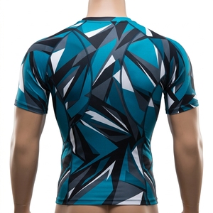 Camiseta de Compresión para Hombre, Manga Larga, Estilo Bape, Camiseta Deportiva para Hombre, Camiseta Geométrica para Entrenamiento, Fitness y Deportes - Product Image 2