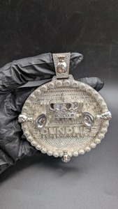 Pendentif Thème Couronne Soundies Entertainment en Moissanite, Alliage d'Argent 925, Cristal et Strass, Style Hiphop, Breloque Unisexe - Product Image 6