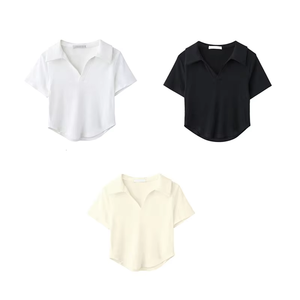 Camiseta de playa de manga corta de punto bordada estilo hip hop para hombre, de secado rápido, color tostado, con diseño de botones, en stock. - Product Image 3