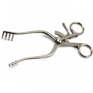 Retracteurs à crochet Weitlaner 13 cm 3x4 à pointes acérées pour chirurgie - Product Image 5