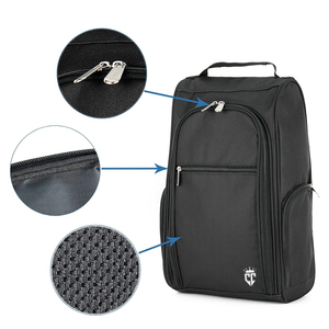 Factory Direct Supply Multipurpose <b>Canvas</b> Fashion Golf Shoes Bags Personalized Custom Logo Print Shoes Bags For Adults - Product Image 2