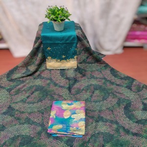 ชุดเดรสผ้าวอยล์พิมพ์ลายดิจิทัลลายเรขาคณิตสไตล์โซมาเลียสุดคลาสสิกมีเสน่ห์แบบดั้งเดิม ทันสมัย เหมาะสำหรับงานแต่งงานของเด็กผู้หญิง - Product Image 1