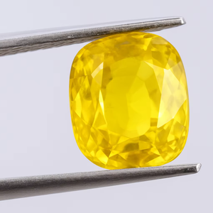พลอยแซฟไฟร์สีเหลืองธรรมชาติทรงรีคุณภาพสูงสำหรับทำเครื่องประดับและออกแบบเครื่องประดับชั้นดี - Product Image 1