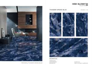 Azulejo de Porcelana de Diseño de Alto Brillo 600x1200, Formato Grande, Superficie Pulida Premium, para Paredes y Pisos, Uso en Interiores y Exteriores - Product Image 2