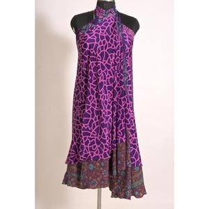 Falda Larga Maxi Bohemia Reversible Hecha a Mano para Mujer, Falda de Seda Artística, Ropa Hippie para Festivales - Product Image 3