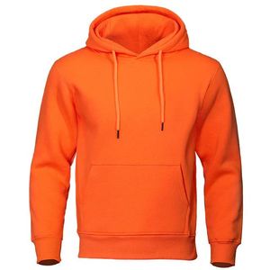 Sudadera con capucha para hombre, de algodón, informal, talla grande, con logo personalizado. - Product Image 1