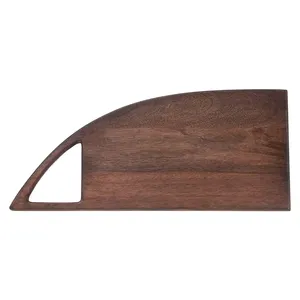 आधुनिक रसोई अनुकूलित त्रिकोण आकार काटने के लिए आवश्यक ठोस लकड़ी के लंबे काटने बोर्ड स्टाइलिश पाक