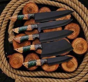 Juego de Cuchillos de Chef de Acero Forjado a Mano con Recubrimiento en Polvo, Hoja de Damasco, Venta al por Mayor, Herramienta Profesional para Cocina y Comedor - Product Image 3