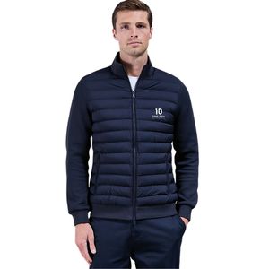<b>Men's</b> Hybrid Quilted Technical Funnel Neck Padded <b>Jacket</b> <b>Lightweight</b> Warm Outdoor Winter Coat Windproof Casual Fashion Clothing - Product Image 1