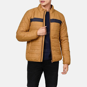Blouson matelassé à col montant doux au toucher pour homme – Hiver chaud, léger, avec logo frontal, respirant, écologique, mode extérieure, usage quotidien - Product Image 5