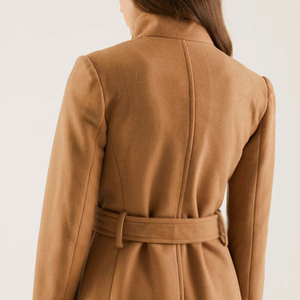 Women's Winter Wool Long <b>Trench</b> <b>Coat</b>-Woven Windproof Reversible Eco-Friendly Breathable Customizable Sizes Colors Wholesale - Product Image 5