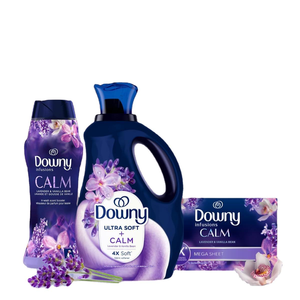 Suavizante de Telas Líquido Downy Infusions, CALM, Lavanda Relajante y Vainilla, 56 fl oz - Product Image 6