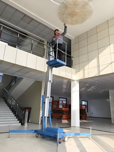 Platform logam campuran aluminium elektrik tunggal <span class=keywords><strong>200kg</strong></span> 4m 6m 8m 10m Platform angkat gunting UNTUK SATU pria angkat - Product Image 6