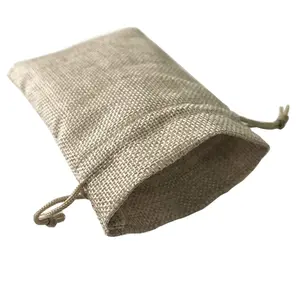 Bolsa de Yute Natural de arpillera, bolsa de yute personalizada de fábrica, bolsas de embalaje agrícola de semillas de grano de arroz