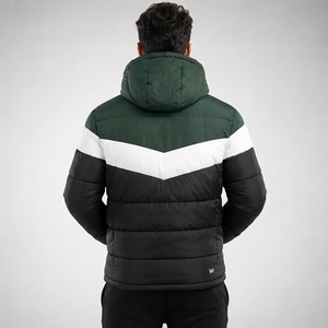 Men Puffer Jacket Winter Insulated <b>Coat</b> Breathable Lightweight Quilted Fabric Warm Comfortable Outerwear For Travel Camping - Product Image 2