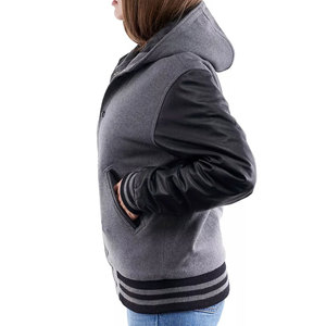 Chaqueta Varsity de Estilo Universitario Retro, con Logotipo Personalizado, Ajuste Cómodo, Material Resistente, Ropa Exterior Moderna para Streetwear Urbano - Product Image 6