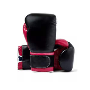 Gants de boxe en cuir de vachette respirant, tendance, de haute qualité, en gros, avec impression de logo personnalisé pour le combat MMA, unisexe - Product Image 1
