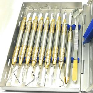 Juego de 7 Curetas Dentales Ergonómicas Manuales, de Acero Inoxidable, Plateadas, con Diseño Acanalado, para Periodoncia, Ligeras, Herramienta de Blanqueamiento - Product Image 3